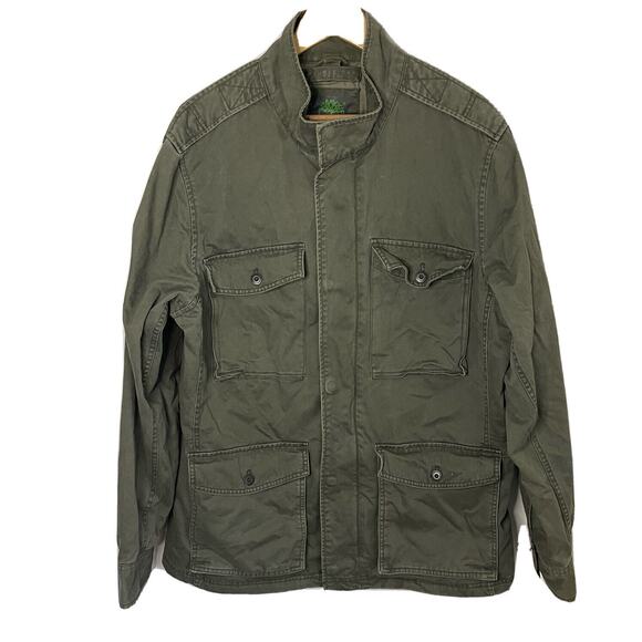 VTG Timberland Field Jacket Double Dare Shell Work Coat Olive Green Men’s Large